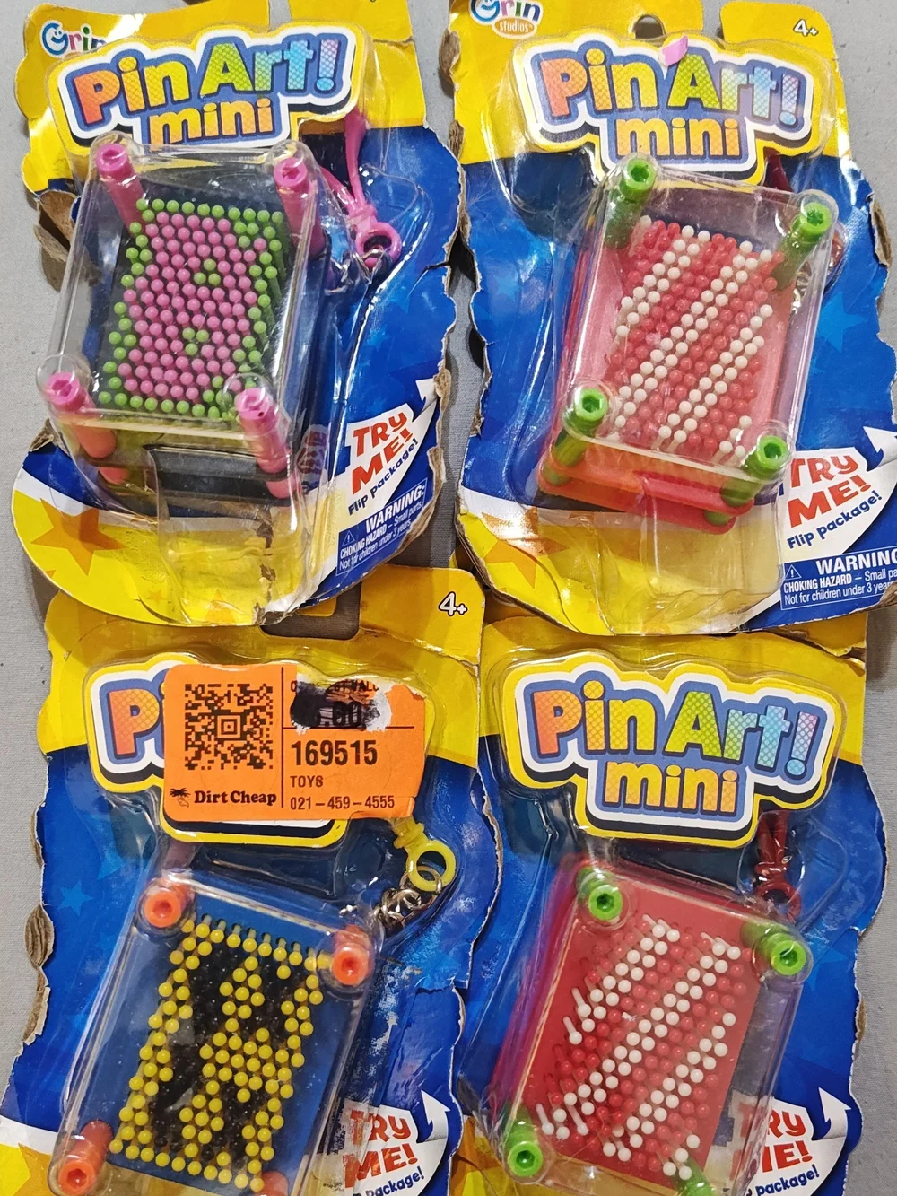 adidas PinArt Mini Keychain Set - Pink, Yellow, Green, White